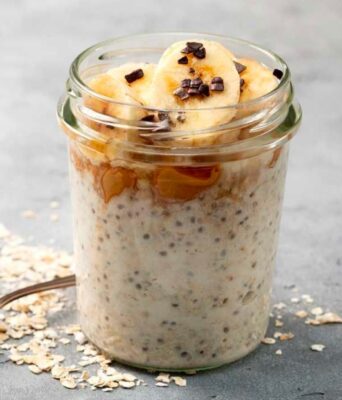 Overnight oats Chuối lê