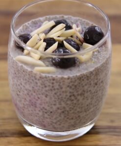 Pudding hạt chia việt quất